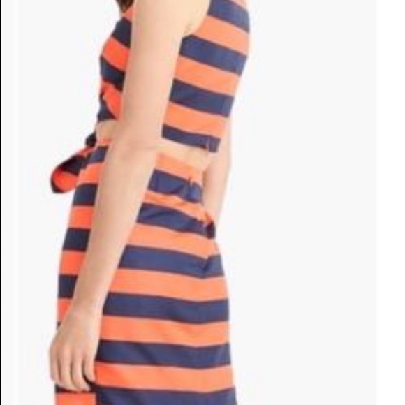 J.Crew Striped Cut Out Dress - Picture 3 of 7